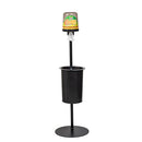 CitrusWirx disinfectant wipe dispenser on black freestanding stand