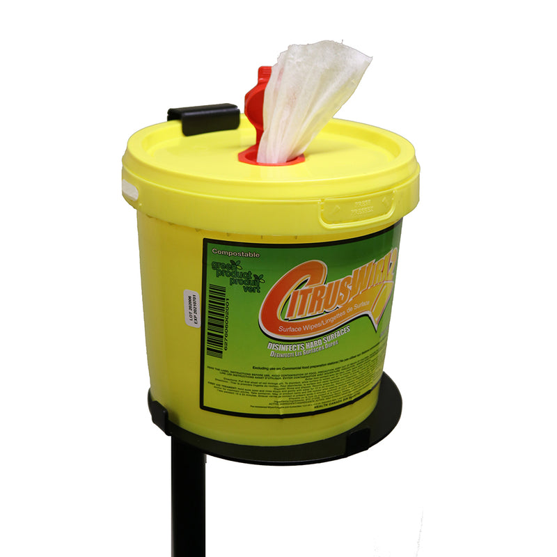 CitrusWirx Freestanding Dispenser for Bucket of Wipes