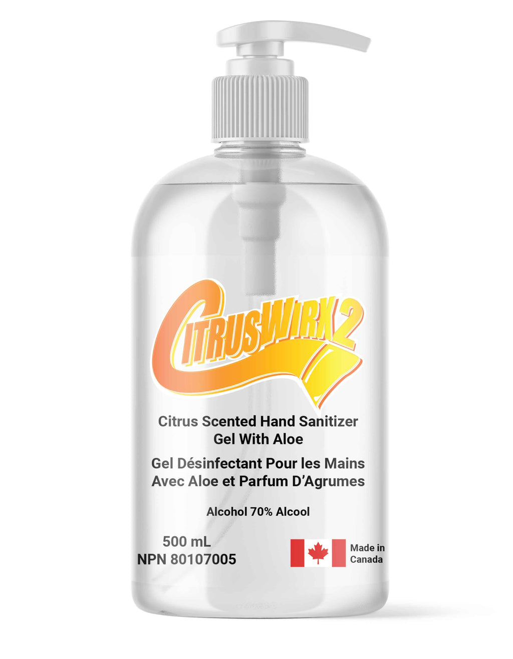 CitrusWirx Hand Sanitizer Gel 500ml - Coming Soon!