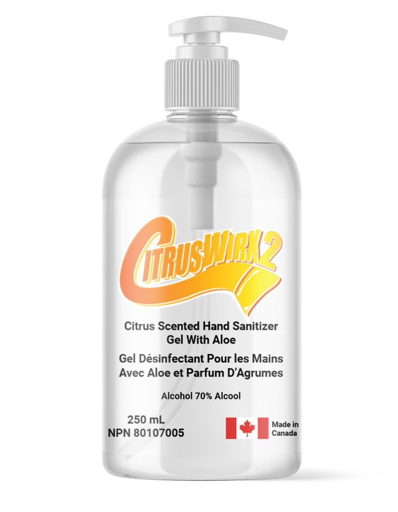 CitrusWirx Hand Sanitizer Gel 250ml - Coming Soon!
